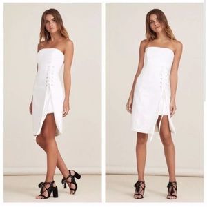 Finders unbelievers dress size xxs white eyelet lace up